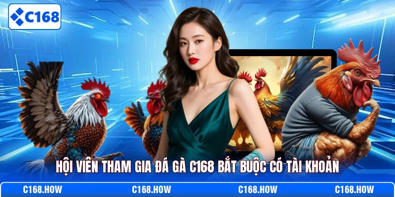 Hội viên tham gia đá gà C168 bắt buộc có tài khoản